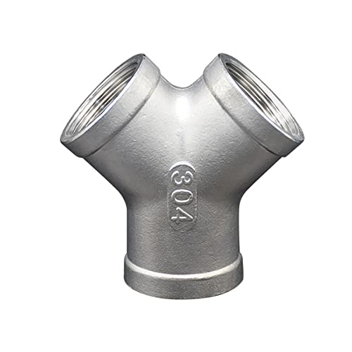 PIKITER Robuster Y-Typ 1/4" T-Stück aus Edelstahl 304 – 3-Wege-Anschluss(DN25) von PIKITER