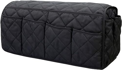 PIKITER Sofa-Armablage-Organizer, Aufbewahrungstasche for Sessel mit 8 Taschen, Fernbedienungshalter for Liegecouch, 50 x 15,2 x 22 cm, 1 Stück(Black) von PIKITER