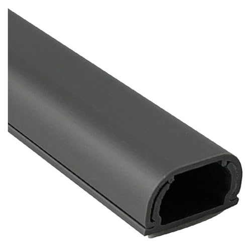 Quadratischer Unterputz-Kabelkanal, selbstklebende Kabelabdeckung for den Einsatz unter dem Schreibtischboden, 1 m, 1 Stück(Grey) von PIKITER