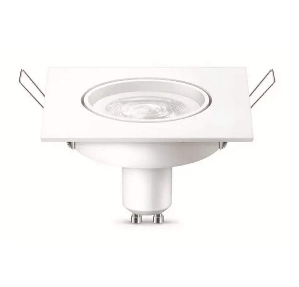 PILA LED-Leuchtmittel LED Spot quadratischer Strahler+GU10 4.7W 345lm 36° 230V Warm 2700K, GU10, Warmweiß, 36° Abstrahlwinkel PILA LED-Leuchtmittel LED Spot quadratischer Strahler+GU10 4.7W 345lm 36° 230V Warm 2700K, GU10, Warmweiß, 36° Abstrahlwinkel von PILA