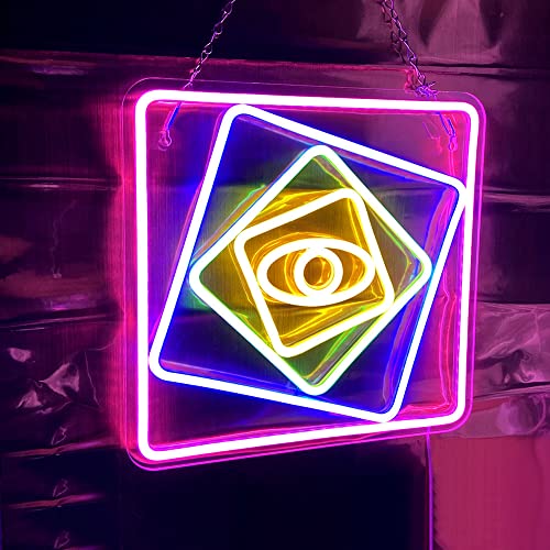 PILOYINDE Eye Led Schild künstlerisches Neon Schild Wanddekor Led Schild personalisiertes USB betriebenes Neon schild für Schlafzimmer Restaurant Bar Dekoration von PILOYINDE