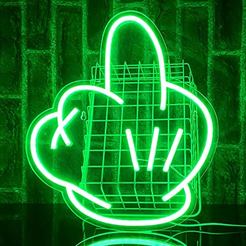 PILOYINDE Kinder Mittelfinger Led Schild Neuheit Neon schild Wanddekoration Led Schild Personalisiertes USB betriebenes Neon Schild für Schlafzimmer Restaurant Bar Dekoration von PILOYINDE