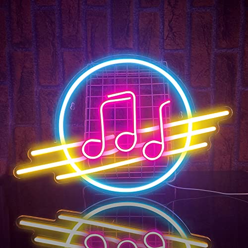 PILOYINDE Musik Leuchtreklame Buntes Led Schild Personalisierte USB-betriebene Neon Schilder für Schlafzimmer Restaurant Bar Party-Dekoration von PILOYINDE