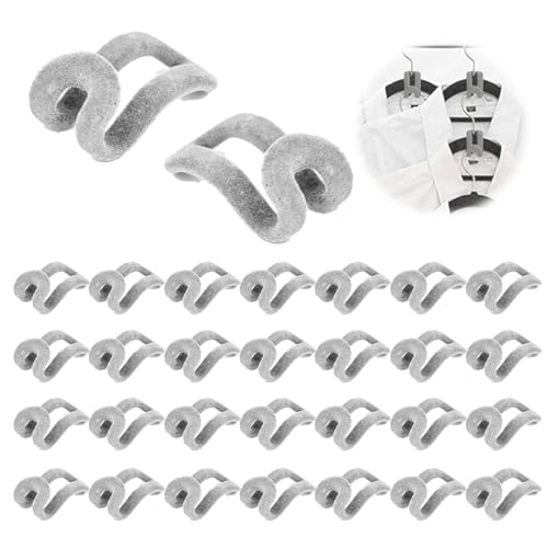 PIMXL Kleiderbügel Verbindungshaken - Set mit 30 Platzsparenden Kleiderbügeln, Gestapelte Mini-Kleiderbügelhaken, Kleiderbügel Clip Drop Verbindungsgriff für Mehr Nutzbaren Platz Im Schrank PIMXL Kleiderbügel Verbindungshaken - Set mit 30 Platzsparenden Kleiderbügeln, Gestapelte Mini-Kleiderbügelhaken, Kleiderbügel Clip Drop Verbindungsgriff für Mehr Nutzbaren Platz Im Schrank von PIMXL