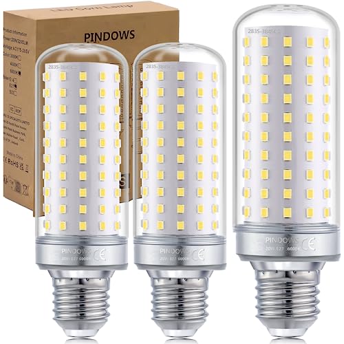 PINDOWS 20W LED Lampe E27 Kaltweiß 6000K,LED Mais Glühbirne,200W Glühbirnen Äquivalent,2200LM Kann 150W~200W Glühlampe Leuchtmittel ersetzen,Hohe Helligkeit CRI 85,Nicht Dimmbar,3er-Pack PINDOWS 20W LED Lampe E27 Kaltweiß 6000K,LED Mais Glühbirne,200W Glühbirnen Äquivalent,2200LM Kann 150W~200W Glühlampe Leuchtmittel ersetzen,Hohe Helligkeit CRI 85,Nicht Dimmbar,3er-Pack von PINDOWS