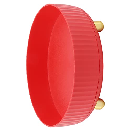 PINFANSHIJIE Rotierendes Gewürzregal, Gewürzregal mit erhöhter Textur, runder PP-Kunststoff for die Arbeitsplatte for Kosmetika /530 (Color : Red) von PINFANSHIJIE