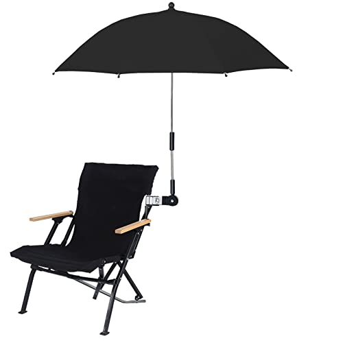 PINFANSHIJIE Strandkorb, tragbarer Stuhlschirm mit Klemme for maximalen Schatten und Komfort, Kinderwagen-Regenschirm, Sonnenschirm for Terrassenstühle /259 von PINFANSHIJIE