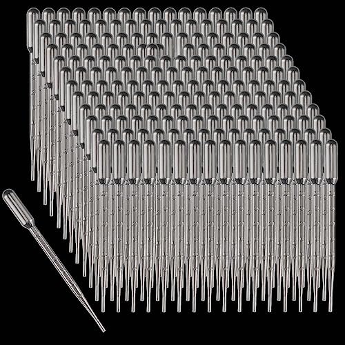 PINGEUI 1000 Stück 3 ml Kunststoff-Transferpipetten, Messpipetten mit abgestufter Markierung, Pipetten für Parfums, Öle und Lotionen von PINGEUI