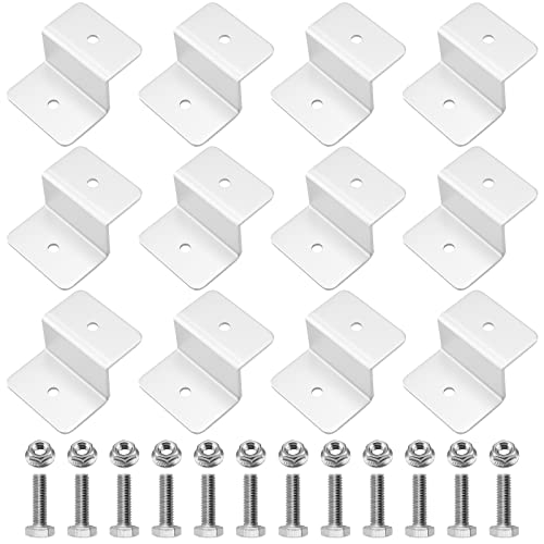 NGOSUET 12 Stück Solarmodul Z-Halter, Solar Panel Montage Z Halterung Aluminium Solarmodul Halterung mit Muttern und Schrauben für Montage Solarpanel Dachmontage für Flachdach Wohnmobile Boote Dächer NGOSUET 12 Stück Solarmodul Z-Halter, Solar Panel Montage Z Halterung Aluminium Solarmodul Halterung mit Muttern und Schrauben für Montage Solarpanel Dachmontage für Flachdach Wohnmobile Boote Dächer von PINGEUI