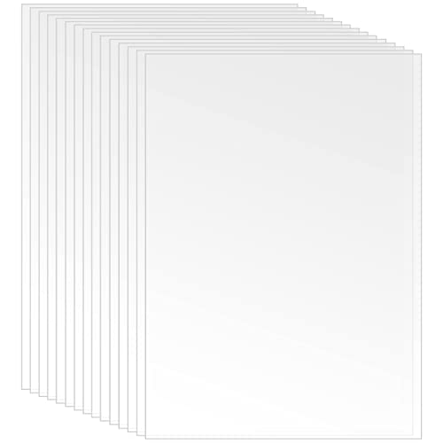 NGOSUET 30er Acrylplatten Rechteckig 180 x 130 mm, 1mm Dicke Transparent Acrylglas Platten, Klare Acryl Blätter für Fotorahmen Projektausstellung Malerei von NGOSUET