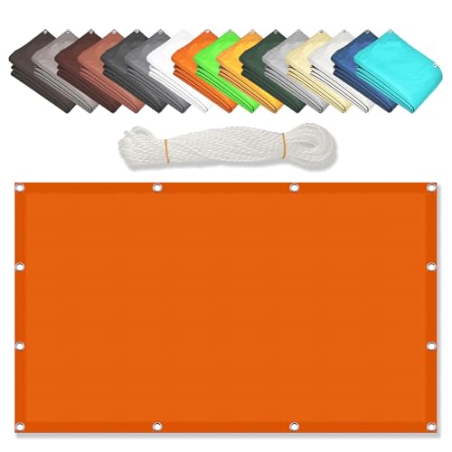 Sichtschutz mit Ösen 1.2 x 1.5 m Sonnensegel Wasserdicht Sonnenschutz Markisenstoff UV Schutz mit Ösen Und Befestigungsseile für Balkon Camping Terrasse Pergola, Orange Sichtschutz mit Ösen 1.2 x 1.5 m Sonnensegel Wasserdicht Sonnenschutz Markisenstoff UV Schutz mit Ösen Und Befestigungsseile für Balkon Camping Terrasse Pergola, Orange von PINGSANL