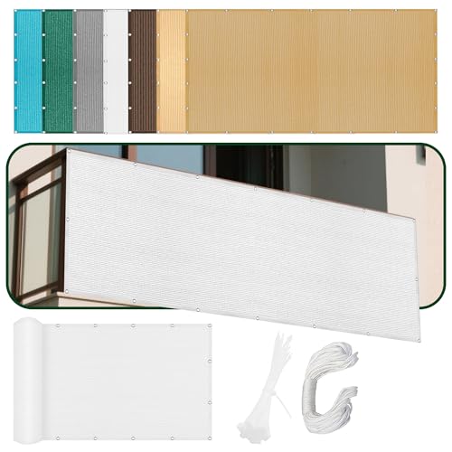 Sonnensegel Rechteckig 280 x 400 cm Rechteckig Atmungsaktiv 98% UV Schutz Sun Segel Sonnenschutz Plane mit Ösen Seil HDPE UV Schutz Ohne Bohren für Balkon Garten, Weiß Sonnensegel Rechteckig 280 x 400 cm Rechteckig Atmungsaktiv 98% UV Schutz Sun Segel Sonnenschutz Plane mit Ösen Seil HDPE UV Schutz Ohne Bohren für Balkon Garten, Weiß von PINGSANL