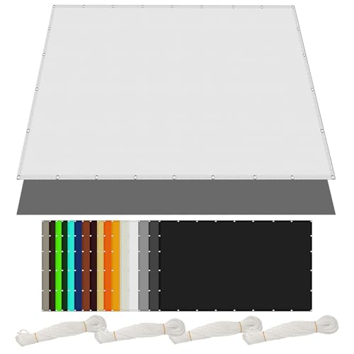 Sonnensegel Sonnenschutz 3 x 5.5 m Rechteckig Wasserdicht Sonnenschutz Windschutz Shading Garden Sunshade Net mit Ösen Segeltuch 4 × 1.5 M Seile für Terrasse Garten, Weiß Sonnensegel Sonnenschutz 3 x 5.5 m Rechteckig Wasserdicht Sonnenschutz Windschutz Shading Garden Sunshade Net mit Ösen Segeltuch 4 × 1.5 M Seile für Terrasse Garten, Weiß von PINGSANL