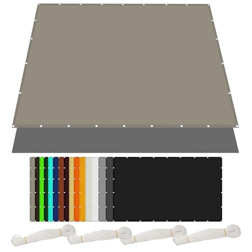 Sonnensegel Sonnenschutz 6 x 9 m Rechteckig Wasserdicht Sonnenschutz Windschutz Shading Garden Sunshade Net mit Ösen Segeltuch 4 × 1.5 M Seile für Terrasse Garten, Khaki Sonnensegel Sonnenschutz 6 x 9 m Rechteckig Wasserdicht Sonnenschutz Windschutz Shading Garden Sunshade Net mit Ösen Segeltuch 4 × 1.5 M Seile für Terrasse Garten, Khaki von PINGSANL