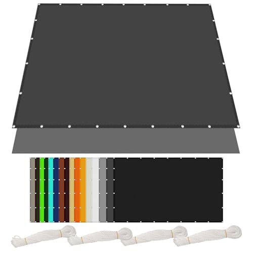Sonnensegel Sonnenschutz 6.5 x 8 m Rechteckig Wasserdicht Sonnenschutz Windschutz Shading Garden Sunshade Net mit Ösen Segeltuch 4 × 1.5 M Seile für Terrasse Garten, Dunkelgrau Sonnensegel Sonnenschutz 6.5 x 8 m Rechteckig Wasserdicht Sonnenschutz Windschutz Shading Garden Sunshade Net mit Ösen Segeltuch 4 × 1.5 M Seile für Terrasse Garten, Dunkelgrau von PINGSANL