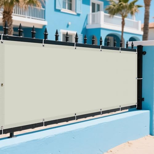 Sonnensegel Wasserabweisend 270 x 520 cm Rechteckig Wasserdicht 98% UV Schutz Abdeckung Schattenstoff mit Spannseilen mit Ösen für Balkon Camping Terrasse Pergola, Beige Sonnensegel Wasserabweisend 270 x 520 cm Rechteckig Wasserdicht 98% UV Schutz Abdeckung Schattenstoff mit Spannseilen mit Ösen für Balkon Camping Terrasse Pergola, Beige von PINGSANL