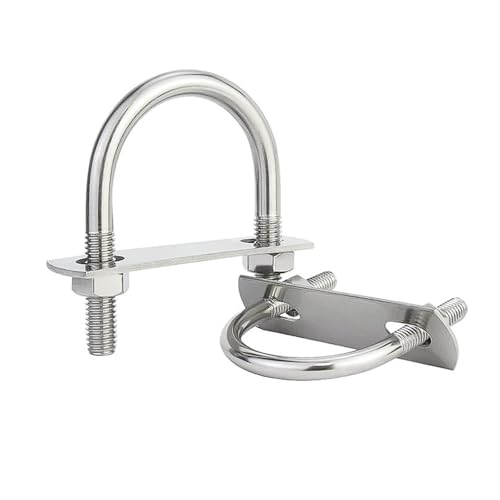 2er-Pack U-Bolzen-Kits aus Edelstahl 304 mit Schutzplatten, M6-Rohrschellen-Sets for Sanitär-, Automobil- und Heimwerkerprojekte(M6*51 * 71) von PINGSHI Boutique UK