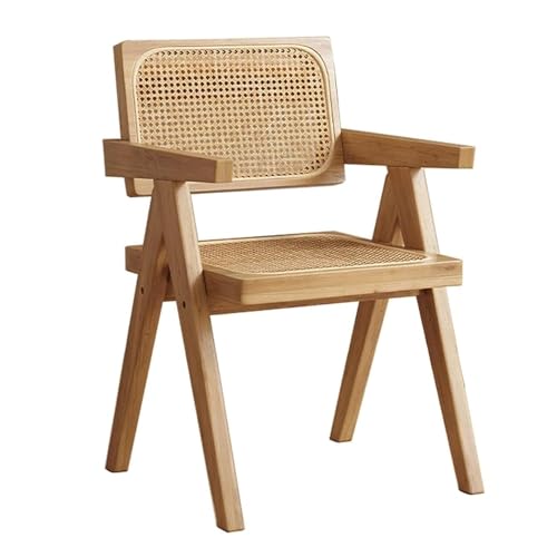 PINGSHI Boutique UK Vintage Gewebter Esszimmerstuhl, Rattan-Sessel for Wohnzimmer, Lesezimmer, Esszimmer, Küche, Schlafzimmer PINGSHI Boutique UK Vintage Gewebter Esszimmerstuhl, Rattan-Sessel for Wohnzimmer, Lesezimmer, Esszimmer, Küche, Schlafzimmer von PINGSHI Boutique UK