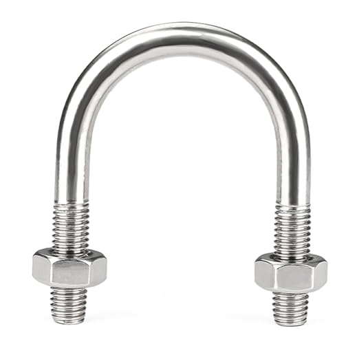 U-Bolzen-Set aus Edelstahl 316, M8, extrem korrosionsbeständige U-Schrauben mit Muttern for Salzwasser, industrielle Rohrklemmung(M8*42) von PINGSHI Boutique UK