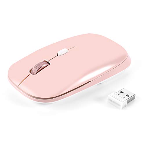 PINKCAT Bluetooth Maus kabellos Bluetooth 4.0 Funkmaus, 800/1200/1600 DPI Sensor, Ergonomische Leiser Laptop Maus für Laptop, PC, Mac, Android, Tablet, Schwarz (Rosa 2) PINKCAT Bluetooth Maus kabellos Bluetooth 4.0 Funkmaus, 800/1200/1600 DPI Sensor, Ergonomische Leiser Laptop Maus für Laptop, PC, Mac, Android, Tablet, Schwarz (Rosa 2) von PINKCAT