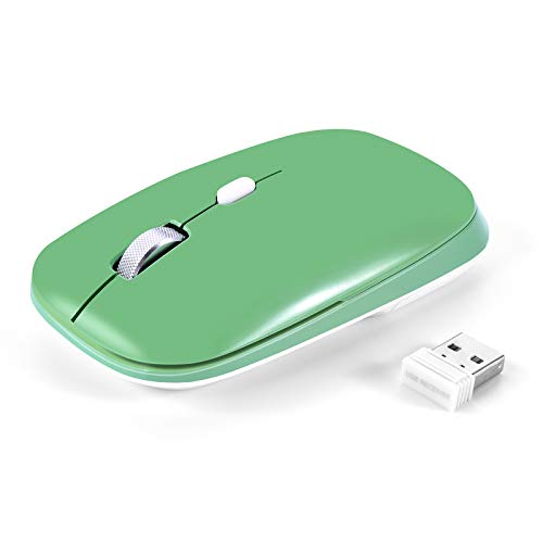 PINKCAT Bluetooth Maus kabellos Bluetooth 4.0 Funkmaus, 800/1200/1600 DPI Sensor, Ergonomische Leiser Laptop Maus für Laptop, PC, Mac, Android, Tablet, Schwarz (Grün) PINKCAT Bluetooth Maus kabellos Bluetooth 4.0 Funkmaus, 800/1200/1600 DPI Sensor, Ergonomische Leiser Laptop Maus für Laptop, PC, Mac, Android, Tablet, Schwarz (Grün) von PINKCAT