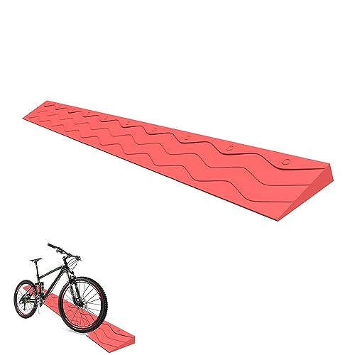 Rollstuhlrampe Türschwelle100 cm rutschfeste Schwellen-Rollstuhlrampe, Schwellenrampen für Türen, Roller Schwellenstangen, Stufenrampe (Color : C, Size : 100x10x4.5cm(39.4x3.9x1.8in)) von PINNKL