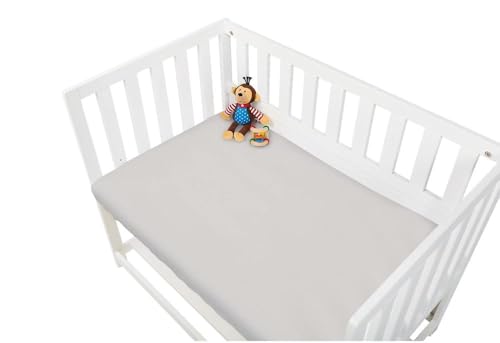 Pinolino 540004-8D Doppelpack Spannbetttuch, grau von PINOLINO