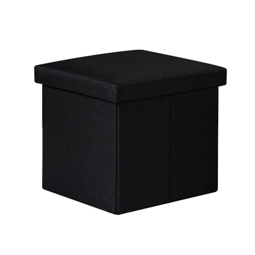 PINPLUS Sitzhocker mit Stauraum, Faltbarer Sitzwürfel 30x30x30 cm, Polsterhocker Leinen, Fußhocker & Sitzbank mit Stauraum für Wohnzimmer, Schlafzimmer, Flur, Hocker mit Deckel PINPLUS Sitzhocker mit Stauraum, Faltbarer Sitzwürfel 30x30x30 cm, Polsterhocker Leinen, Fußhocker & Sitzbank mit Stauraum für Wohnzimmer, Schlafzimmer, Flur, Hocker mit Deckel von PINPLUS