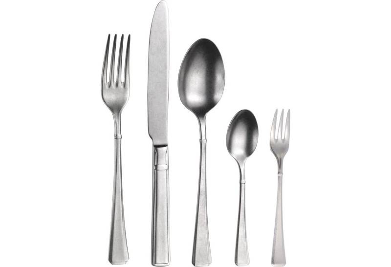 PINTINOX Besteck-Set 30 tlg. Tafelbesteck "Leonardo" für 6 Personen (30-tlg), 6 Personen, Edelstahl, Spülmaschinengeeignet von PINTINOX