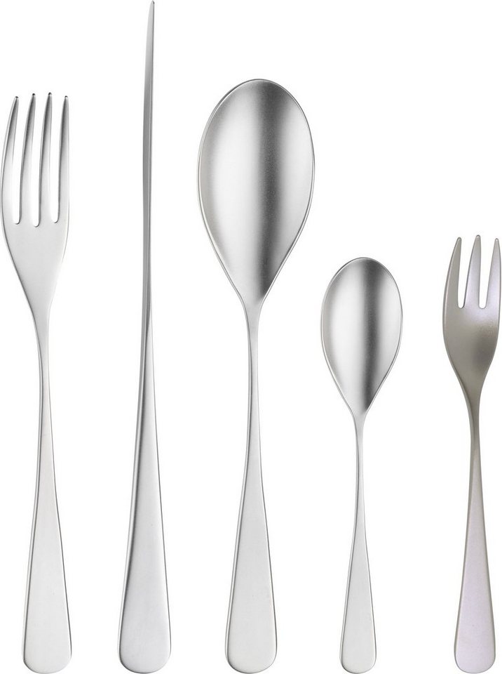 PINTINOX Besteck-Set Audrey Mystique (30-tlg), 6 Personen, Edelstahl 18/10, Optik sandgestrahlt, Made in Italy von PINTINOX