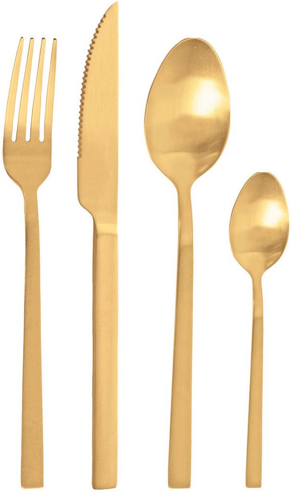 PINTINOX Besteck-Set DUKE SATIN SUN (24-tlg), 6 Personen, Edelstahl 18/0, in moderner und zeitloser Formgebung von PINTINOX