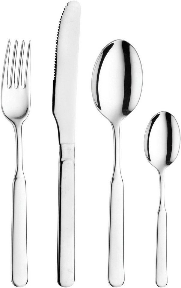 PINTINOX Besteck-Set MILANO (16-tlg), 4 Personen, Edelstahl 18/0, in moderner und zeitloser Formgebung von PINTINOX