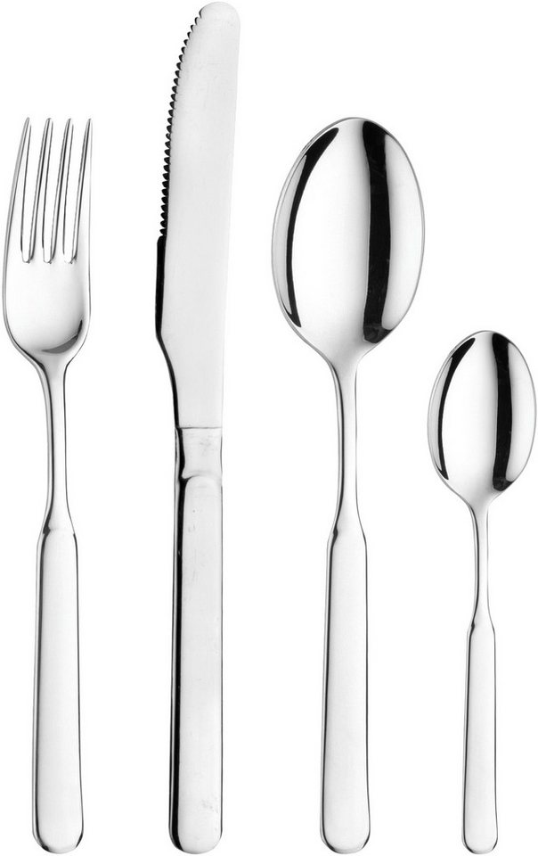 PINTINOX Besteck-Set MILANO (24-tlg), 6 Personen, Edelstahl 18/0, in moderner und zeitloser Formgebung von PINTINOX