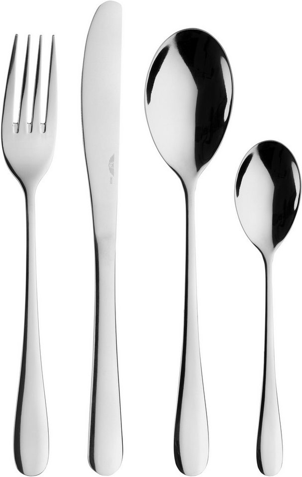 PINTINOX Besteck-Set Princess (24-tlg), 6 Personen, Edelstahl 18/10, in moderner und zeitloser Formgebung von PINTINOX