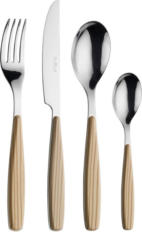 PINTINOX Besteck-Set Riva (16-tlg), 4 Personen, Edelstahl 18/0, Kunststoff, mit Kunststoffgriff in Holz-Optik PINTINOX Besteck-Set Riva (16-tlg), 4 Personen, Edelstahl 18/0, Kunststoff, mit Kunststoffgriff in Holz-Optik von PINTINOX