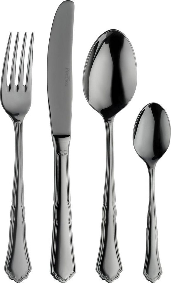 PINTINOX Besteck-Set Settecenteo Treasure Titan (30-tlg), 6 Personen, Edelstahl 18/10, Optik Titan PVD Beschichtung von PINTINOX