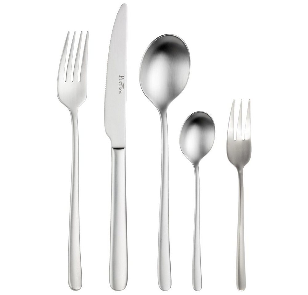 PINTINOX Besteck-Set Tafelbesteck Set 30 tlg. Sky Satin (30-tlg), 6 Personen, Edelstahl, mattierte Optik, Edelstahl und Chromstahl, 6 Personen von PINTINOX