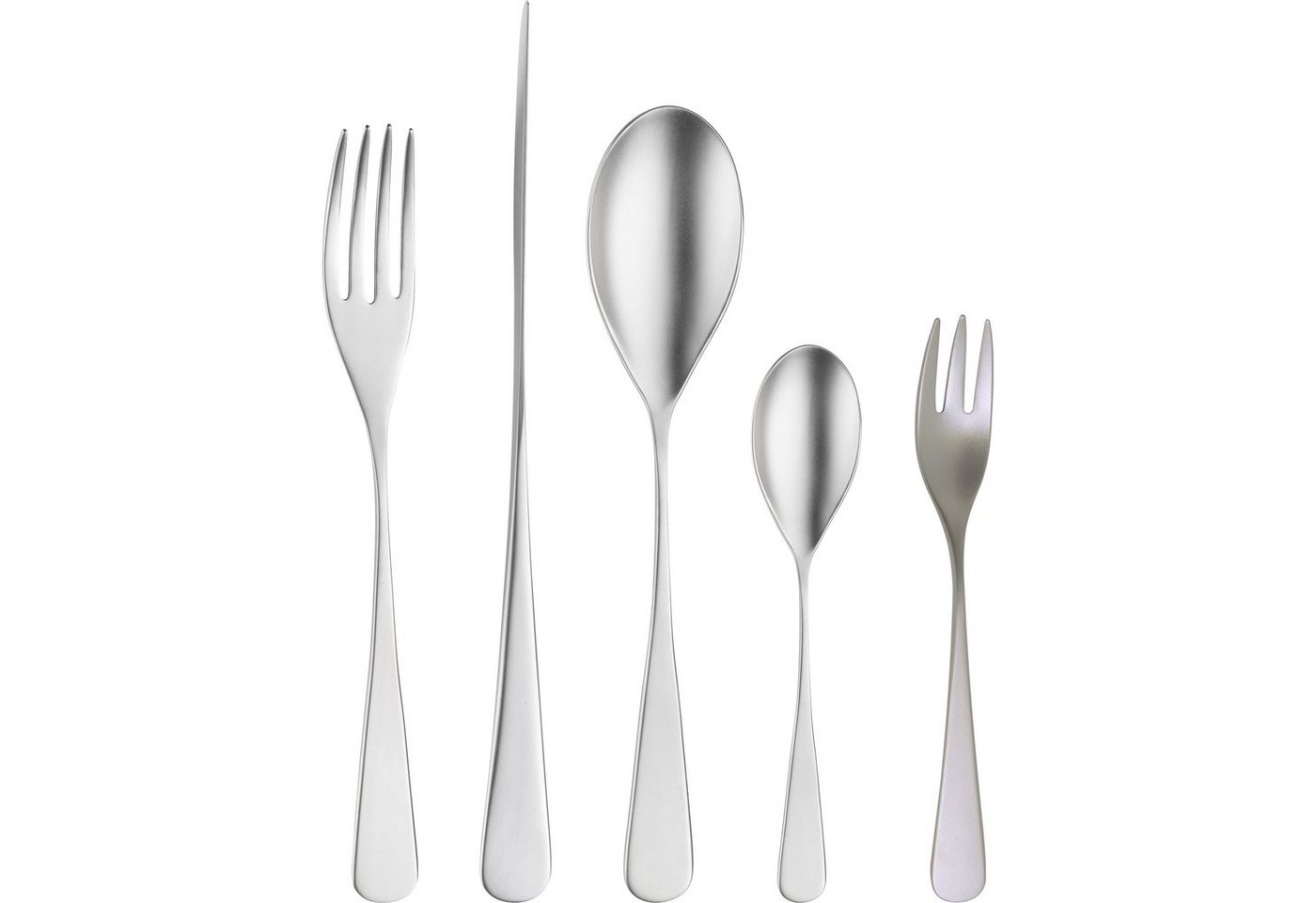 PINTINOX Besteck-Set Tafelbesteck-Set. Audrey Mystique 30.-tlg. (30-tlg), 6 Personen, Edelstahl, Spülmaschinengeeignet, Sandgestrahlt von PINTINOX