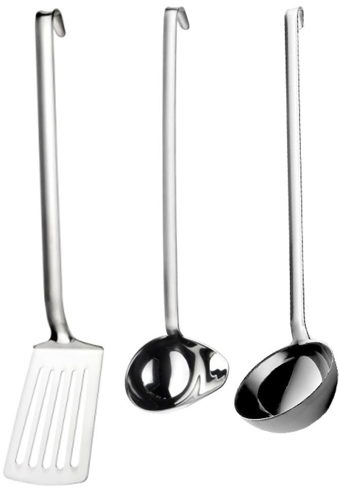 PINTINOX Kochbesteck-Set Professional (Set, 3-tlg), (Schöpflöffel, Suppenlöffel, Pfannenwender), Edelstahl 18/10 von PINTINOX