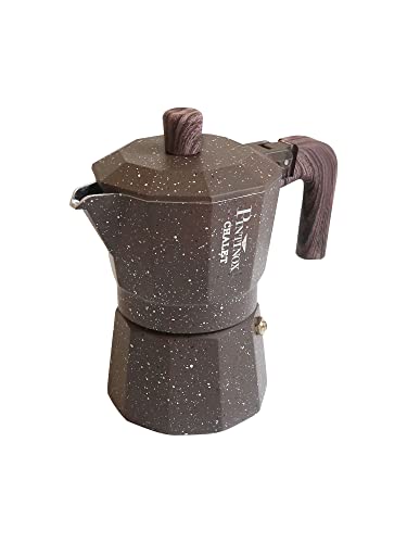 PINTINOX Espressokocher Moka Natura 1 Tasse von PINTINOX