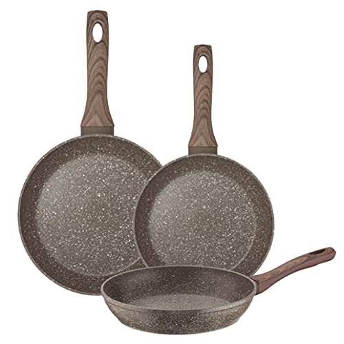 PINTINOX - Set mit 3 Antihaft-Pfannen Chalet Ecotech (20,24,28 cm) von PINTINOX