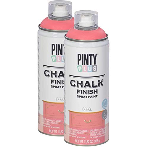 Pinty Plus - Kreide-Sprühfarbe – 400 ml – 827 – Koralle von PINTY PLUS