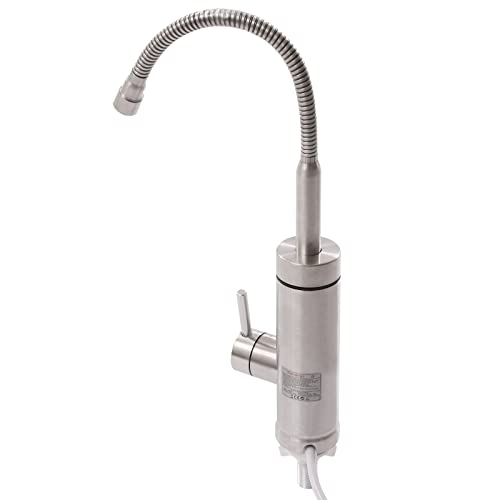 Elektrischer Wasserhahn mit Durchlauferhitzer, 3000W 360° Drehbarer Durchlauferhitzer Wasserhahn mit LED-Temperaturanzeige, Warmwasserhahn Küchenarmatur, Warmwassertemperatur 30-60℃ von PINYELIN
