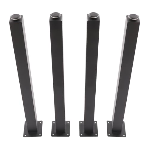 PINYELIN 4er Set Tischbeine, Möbelfüße Tischfüße Metall Schreibtischfüße, Max Tragfähigkeit 100kg, Einschrauben, mit Verstellbare Matten PINYELIN 4er Set Tischbeine, Möbelfüße Tischfüße Metall Schreibtischfüße, Max Tragfähigkeit 100kg, Einschrauben, mit Verstellbare Matten von PINYELIN