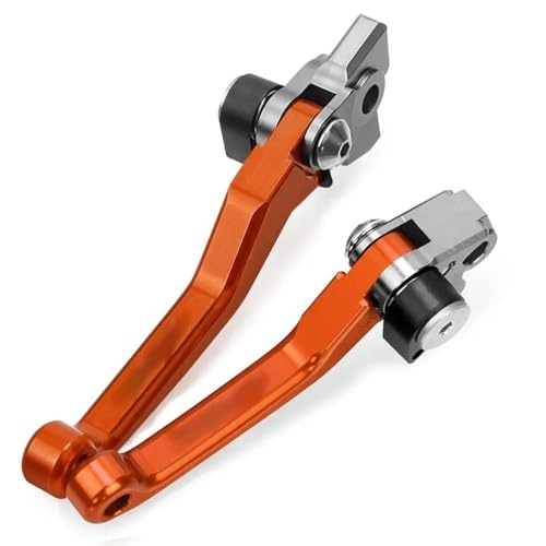 Kompatibel Für 250 SXF 2014–2019 2020 2021 2022 2023 CNC Dirt Bike Pivot Faltbare Bremskupplungshebel Lenkergriffgriffe(Orange) von PIOYERG