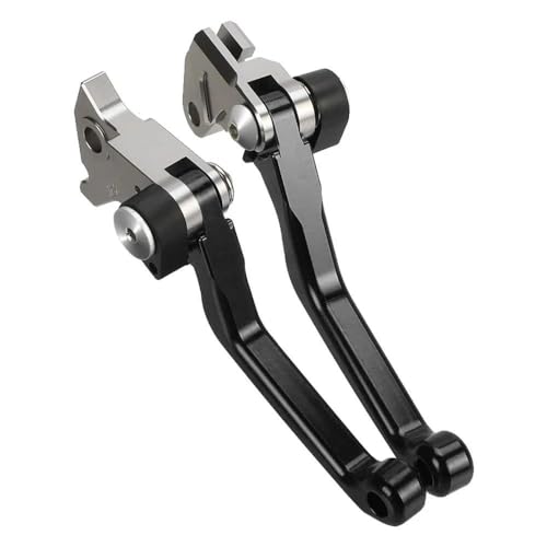 Kompatibel Für 450SX 450 SX 2014-2023 2020 2021 2022 2023 CNC Dirt Bike Pivot Faltbare Bremse Kupplung Hebel Lenker Griff Griffe(Schwarz) von PIOYERG