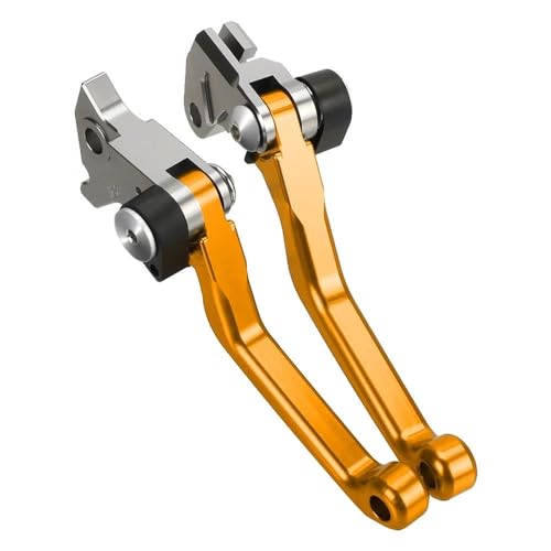 Kompatibel Für Beta RR 250 300 2013-2022 2023 X-Trainer 300 2015-2022 RR RRS 350 400 430 450 498 500 2023 CNC Dirt Bike Pivot Faltbare Bremskupplungshebel Lenkergriffe(Gold) von PIOYERG