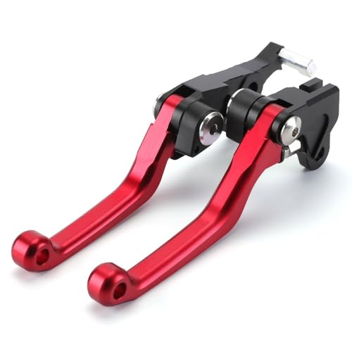Kompatibel Für CRF 250M 2013-2019 2014 2015 2016 2017 2018 CRF 230L 2006-2011 2010 Motocross Bremse Kupplung Hebel Brems Griff(Rot) von PIOYERG