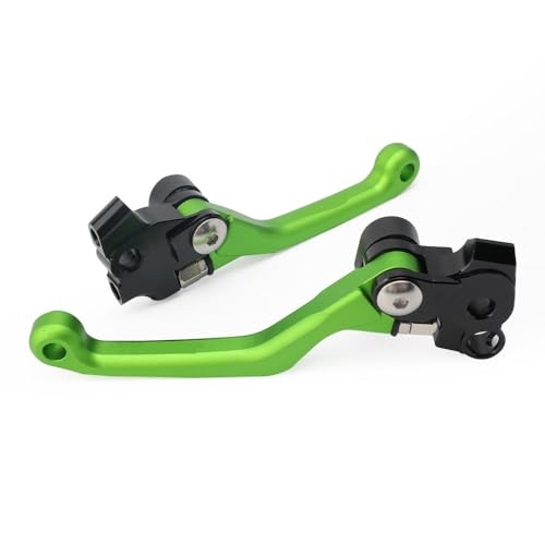 Kompatibel Für KX450X KX450SR 2022 KX 250 KX250X 2021-2022 KX 450 2019-2022 Motorradzubehör Einstellbarer Bremshebel Kupplungshebel(Grün) von PIOYERG