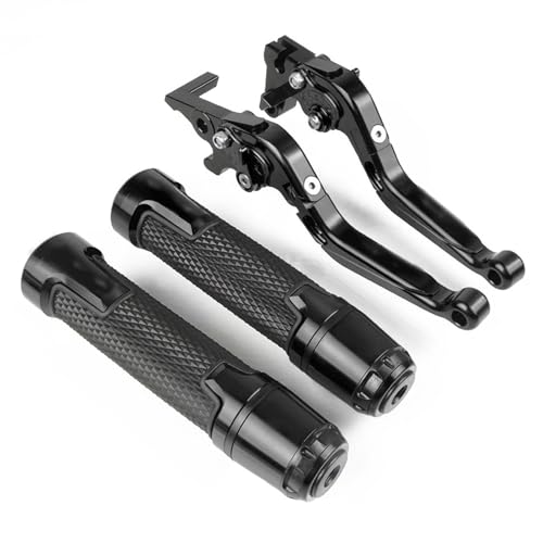 Kompatibel Für PCX 125 150 PCX125 PCX150 2024 2023 2022 2021 2020 ALLE JAHRE Motorrad Einstellbare Bremse Kupplung Hebel Griff Lenker Griffe(Schwarz) von PIOYERG
